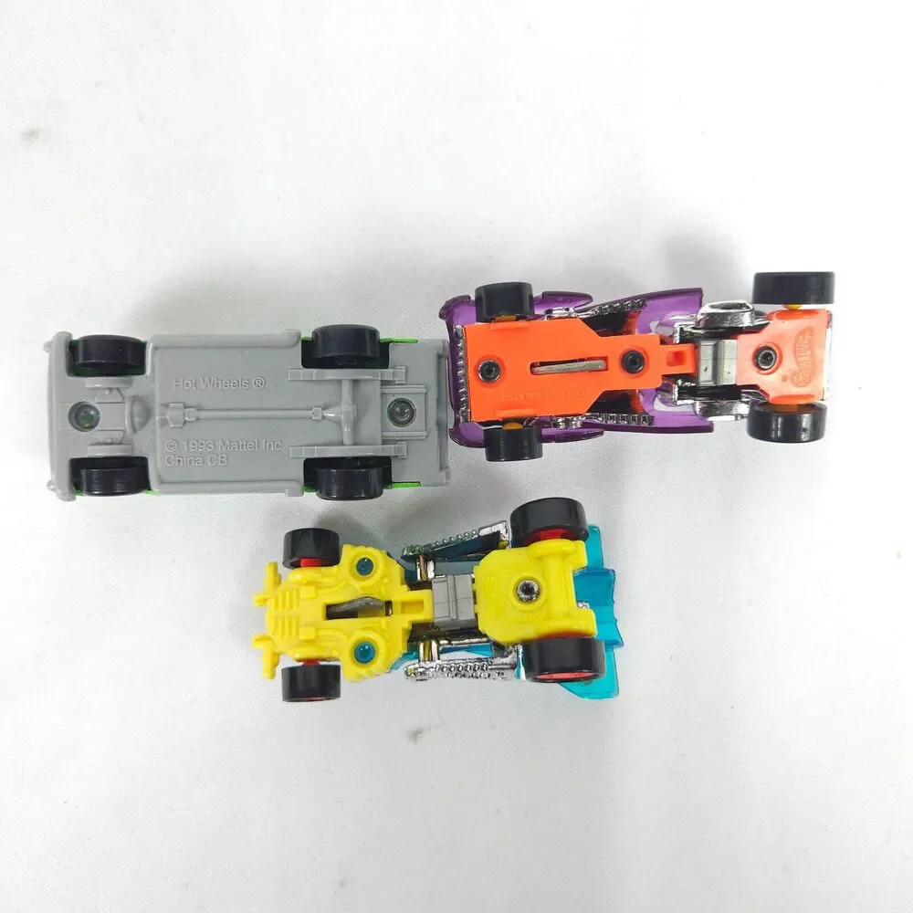 Vintage 90s Hot Wheels 1993 Speed Hook Launcher Race Cars 57 Chevy Alligator Top